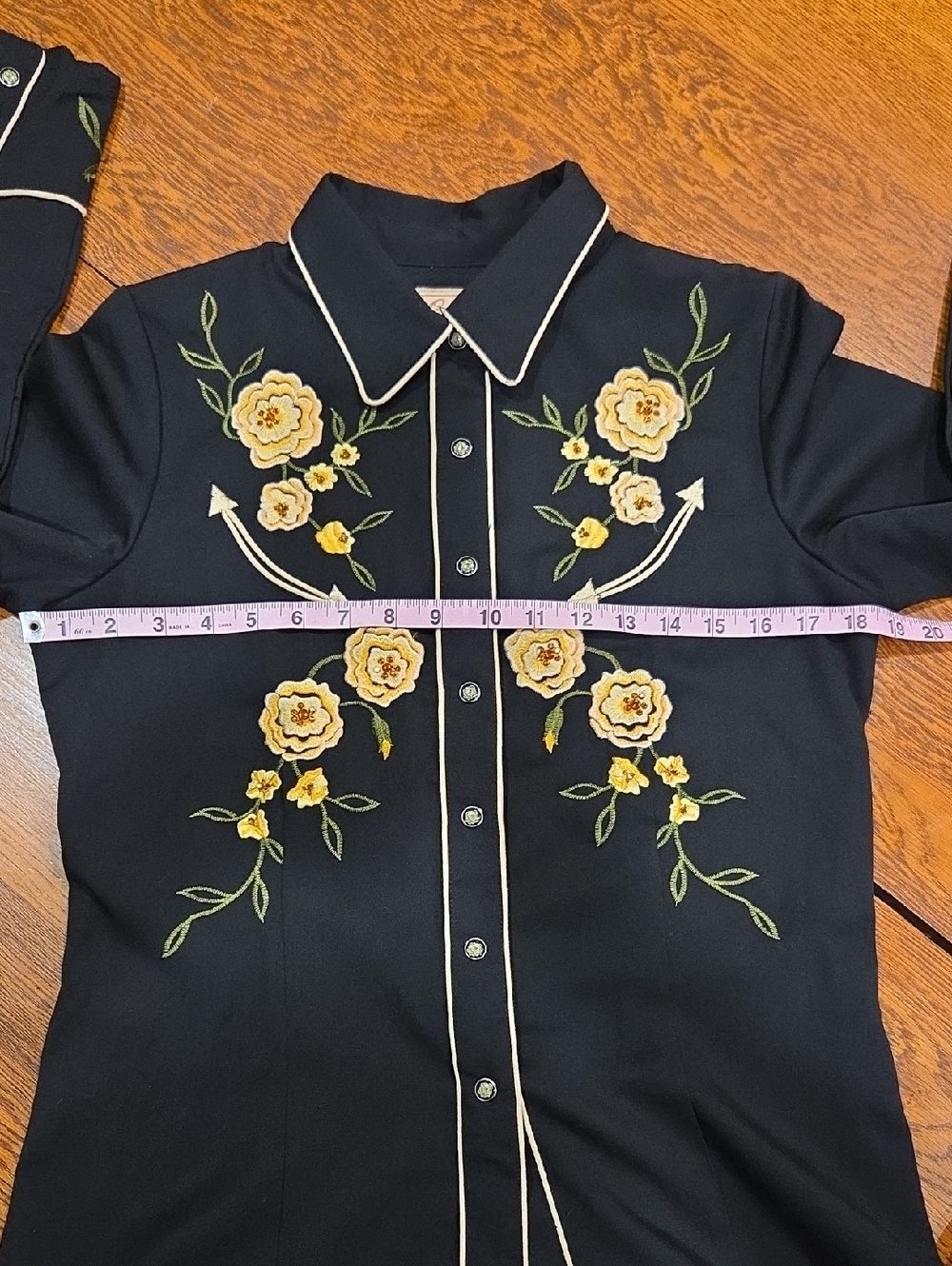Scully Western Retro Vintage Style Embroidered Cowgirl Shirt Size XS - Picture 6 of 12